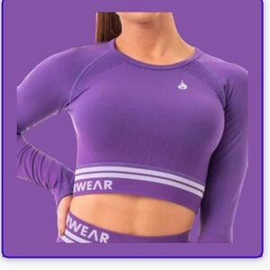 Freestyle Ryderwear Purple Crop Long Sleeve